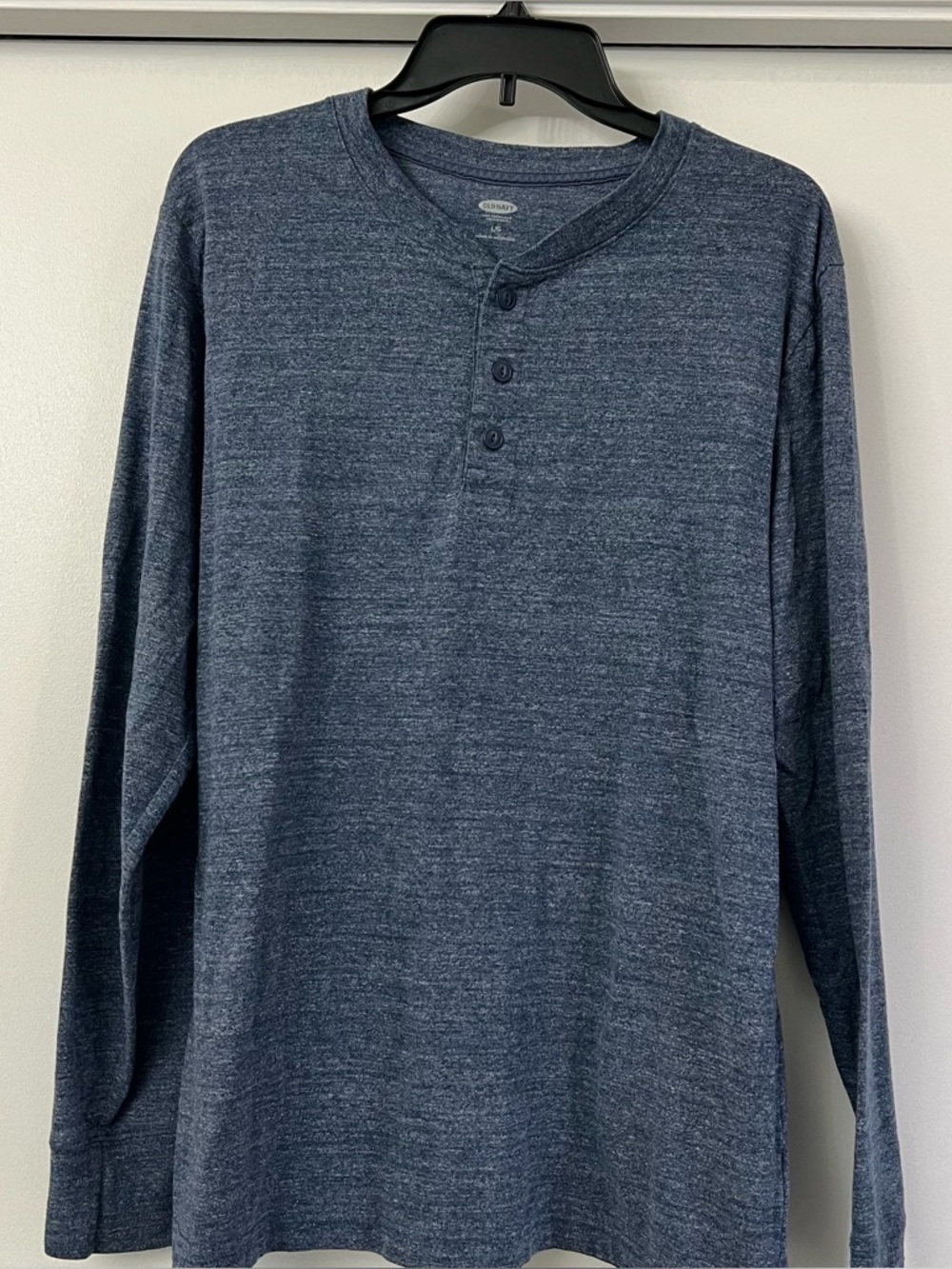 Old Navy Men's Long-Sleeve Henley - Navy Heather